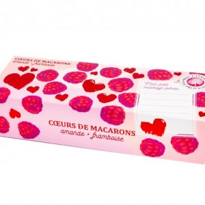 Coeurs de Macarons Amandes Framboises 90g