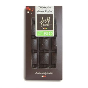 Tablette Chocolat Noir fourrée praliné BIO 100g