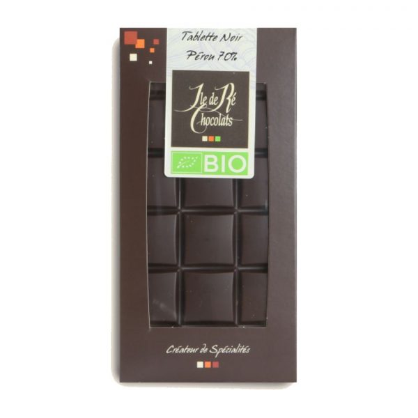 Tablette chocolat noir 70% Pérou