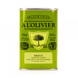 Huile d’Olive Basilic 25cl – A L’Olivier