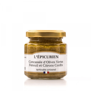Concassée d’Olives Vertes Fenouil Citrons Confits 100g – L’Epicurien