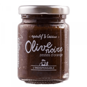 Olive noire zestes d’orange 90g – Rue Traversette