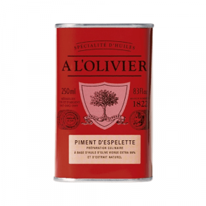 Huile d’Olive Piment Espelette 25cl – A L’Olivier