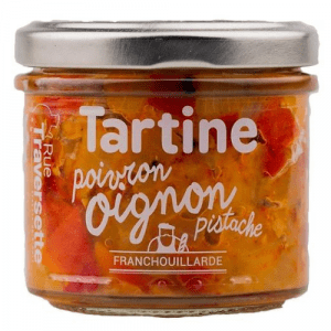 Tartine Oignon poivron pistache 110g – Rue Traversette