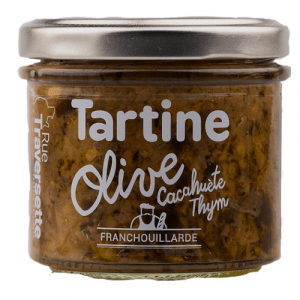 Tartine Olive cacahuète thym 110g – Rue Traversette