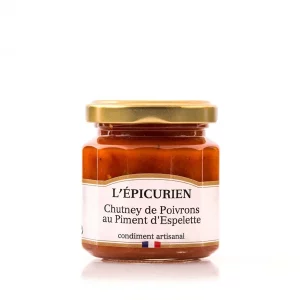 Chutney de Poivrons au Piment d’Espelette 110g – L’Epicurien