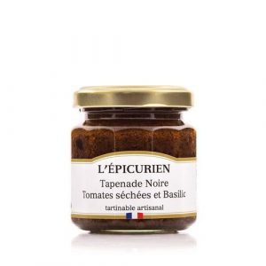 Tapenade Noire Tomates Séchées et Basilic 100g – L’Epicurien