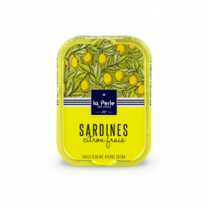 Sardines à l’huile d’olive et citron frais 115g – La Perle des Dieux